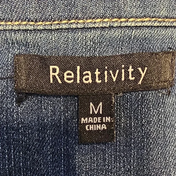 Relativity Jean Jacket NWOT - Picture 5 of 9